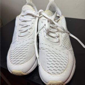 White Nike Mesh Athletic Sneakers